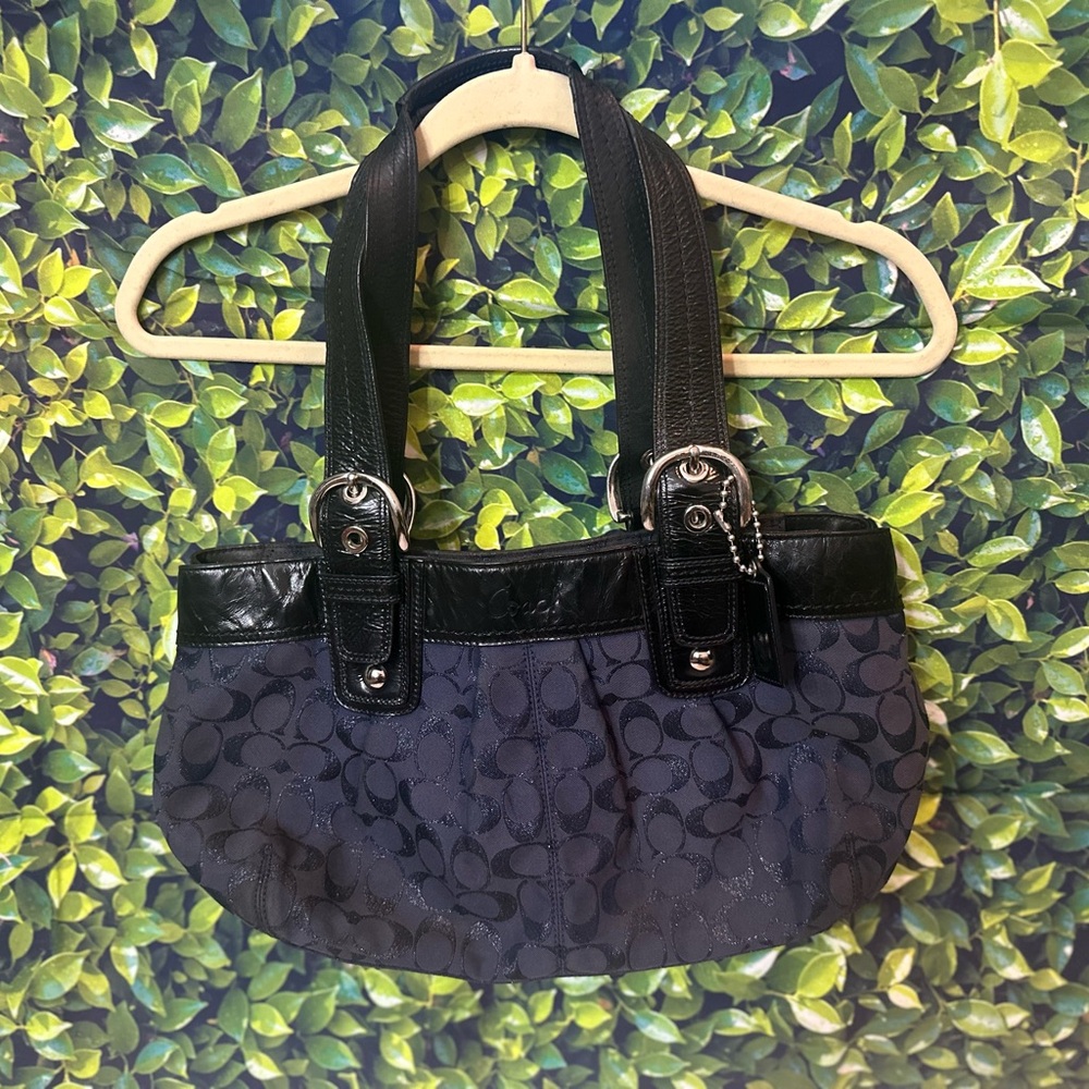 Navy Blue Coach Women's Bag